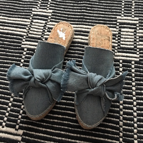 Sam Edelman Shoes - Sam Edelman Lynda denim mules flats size 8